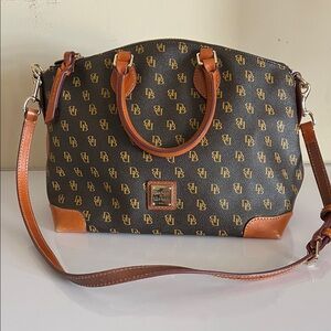 Dooney & Bourke Signature Monogram Brown Bag